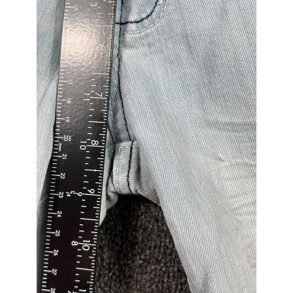 Versace Signature Jeans Womens Light Wash Straight Leg Embroidered Pockets Denim - Picture 6 of 7